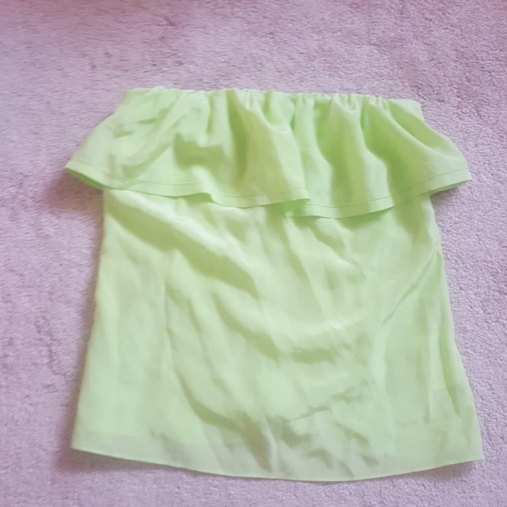 Lilly Pulitzer strapless silk top